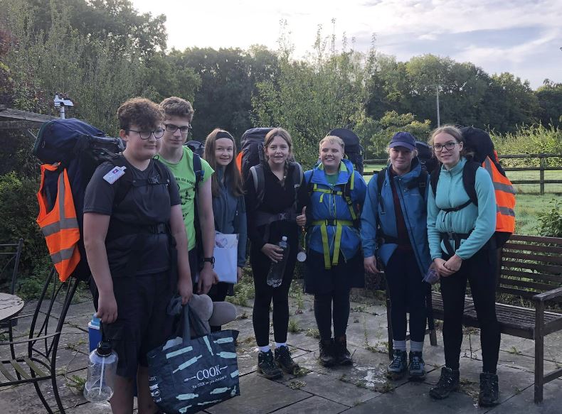 Explorer Scouts on a DofE Expedition