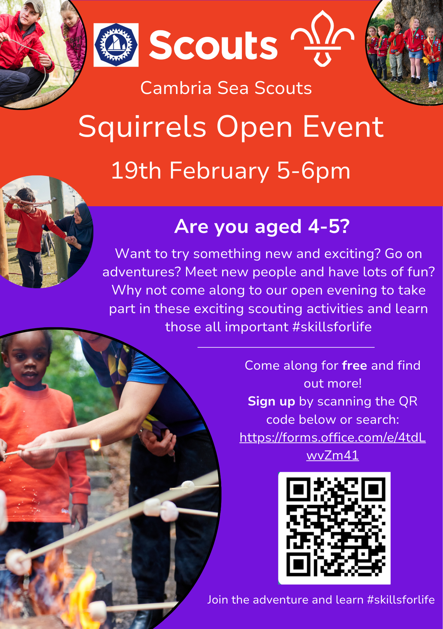 Squirrels Open Event Poster